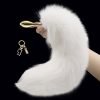 White real fur fox tail anal plug - Image 3