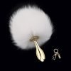 White real fur fox tail anal plug - Image 4